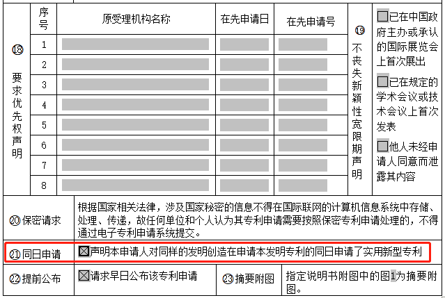 發明專利和實用新型一起申報只要勾選就可以了嗎